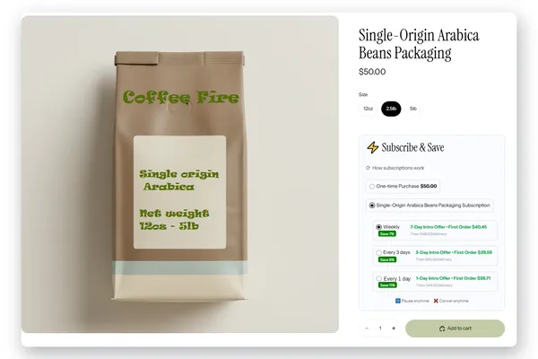 Works with your storefront